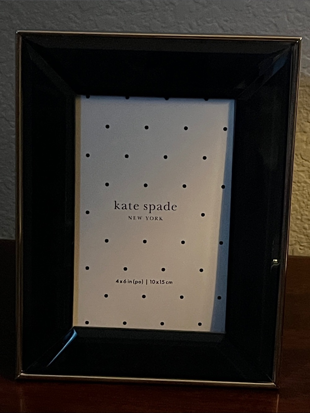 NWT Kate Spade New York Lenox Navy And Gold Beveled Picture Frame